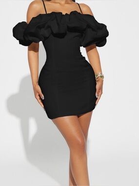 Fashion Nova Off-Shoulder Mini Dress